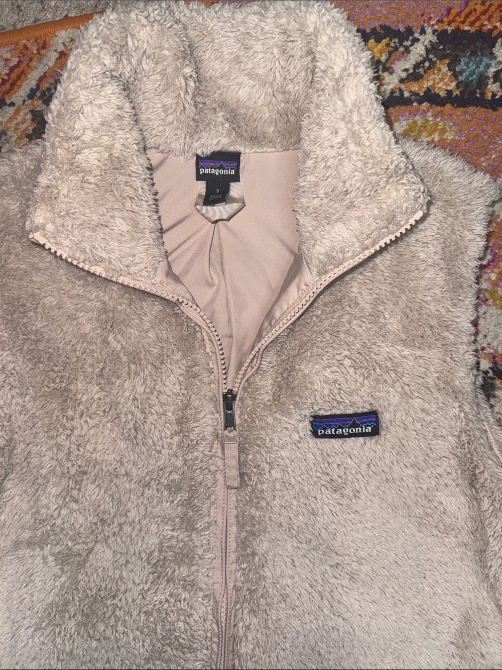 Patagonia Los Gatos plush vest in beige Size small - Picture 3 of 5